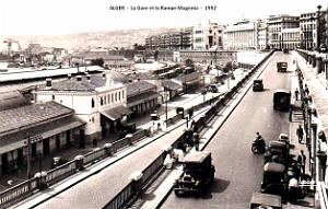 Alger - La Gare et la Rampe Magenta - 1952